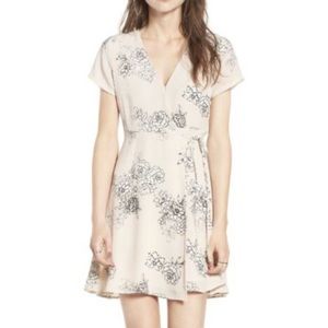 LUSH floral wrap dress